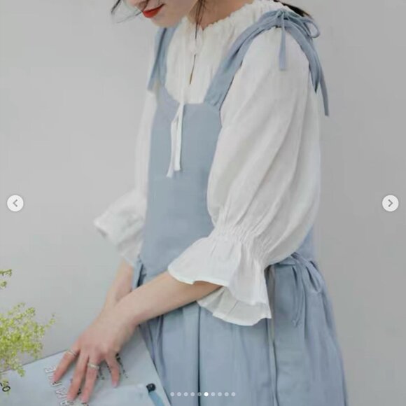 Mani Dresses & Skirts - Alice pinafore dress (100%) linen fabric , dress